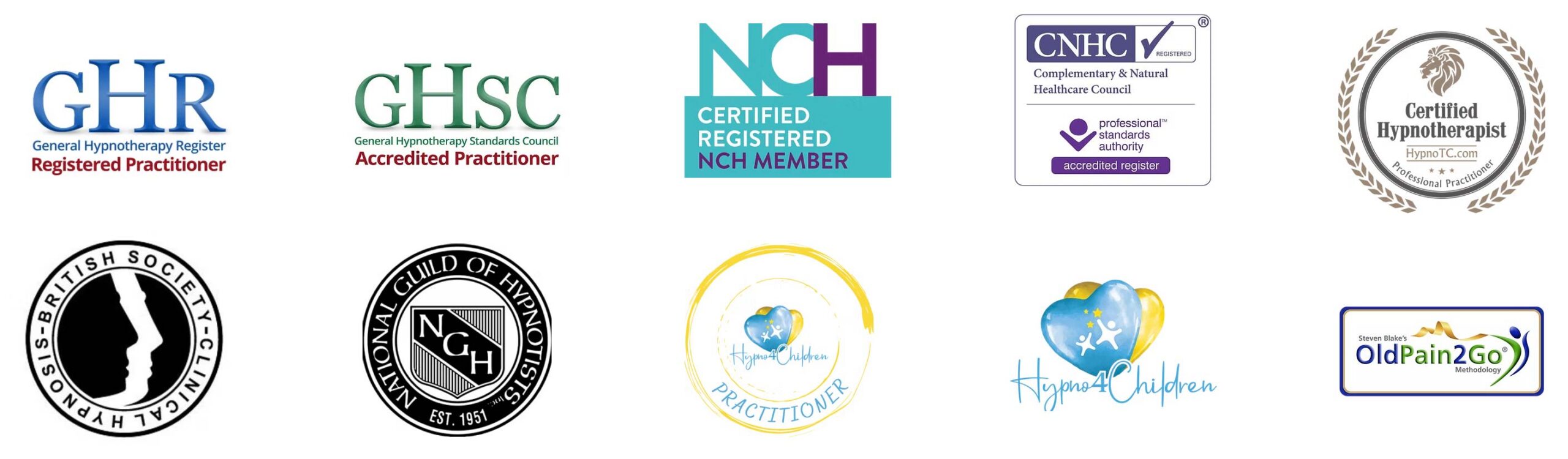 Harpenden Hypnotherapy Accreditations